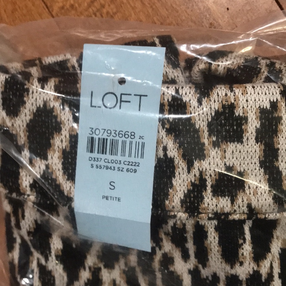 NWT LOFT Animal Spotted Pull On Column Skirt - Picture 5 of 7